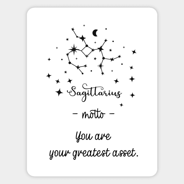 Key phrases of the zodiac signs: Sagittarius Magnet by Ludilac